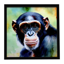 Load image into Gallery viewer, Chimpanzee Framed Metal Print