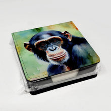 Load image into Gallery viewer, Chimpanzee PU Leather Note Paper Holder