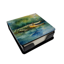 Load image into Gallery viewer, Crocodile PU Leather Note Paper Holder