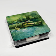 Load image into Gallery viewer, Crocodile PU Leather Note Paper Holder