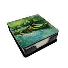 Load image into Gallery viewer, Crocodile PU Leather Note Paper Holder