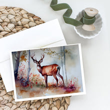 Load image into Gallery viewer, Deer Greeting Cards - Blank Note Cards – 8-Pack of Artist-Designed Cards with Envelopes