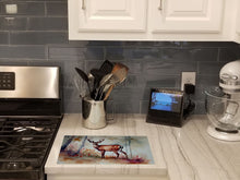 Load image into Gallery viewer, Deer Glass Cutting Boards – Durable, Decorative Kitchen Art Large