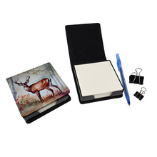 Load image into Gallery viewer, Deer PU Leather Note Paper Holder