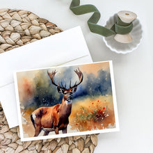 Load image into Gallery viewer, Deer Greeting Cards - Blank Note Cards – 8-Pack of Artist-Designed Cards with Envelopes