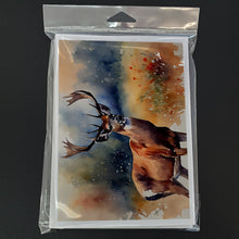 Load image into Gallery viewer, Deer Greeting Cards - Blank Note Cards – 8-Pack of Artist-Designed Cards with Envelopes