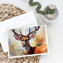 Load image into Gallery viewer, Deer Greeting Cards - Blank Note Cards – 8-Pack of Artist-Designed Cards with Envelopes