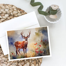 Load image into Gallery viewer, Deer Greeting Cards - Blank Note Cards – 8-Pack of Artist-Designed Cards with Envelopes
