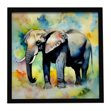 Load image into Gallery viewer, Elephant Framed Metal Print