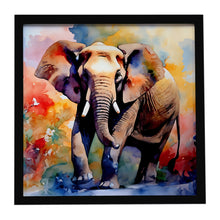 Load image into Gallery viewer, Elephant Framed Metal Print