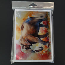 Load image into Gallery viewer, Elephant Greeting Cards - Blank Note Cards – 8-Pack of Artist-Designed Cards with Envelopes