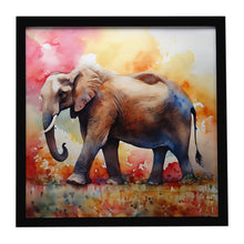 Load image into Gallery viewer, Elephant Framed Metal Print