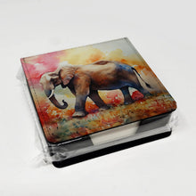 Load image into Gallery viewer, Elephant PU Leather Note Paper Holder
