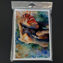 Load image into Gallery viewer, Elephant Greeting Cards - Blank Note Cards – 8-Pack of Artist-Designed Cards with Envelopes