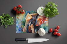 Load image into Gallery viewer, Elephant Glass Cutting Boards – Durable, Decorative Kitchen Art Large