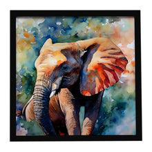 Load image into Gallery viewer, Elephant Framed Metal Print