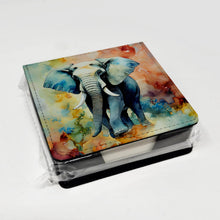 Load image into Gallery viewer, Elephant PU Leather Note Paper Holder
