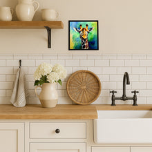 Load image into Gallery viewer, Giraffe Framed Metal Print