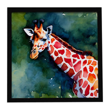 Load image into Gallery viewer, Giraffe Framed Metal Print