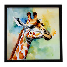 Load image into Gallery viewer, Giraffe Framed Metal Print