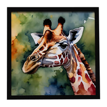 Load image into Gallery viewer, Giraffe Framed Metal Print
