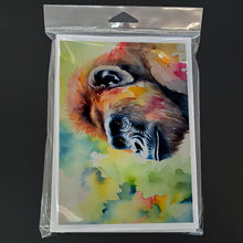 Load image into Gallery viewer, Gorilla Greeting Cards - Blank Note Cards – 8-Pack of Artist-Designed Cards with Envelopes