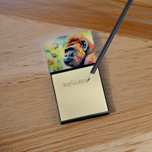 Load image into Gallery viewer, Gorilla Sticky Note Holder- Refiilable Desk Accessory Note Pad