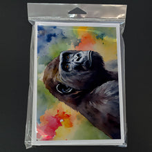 Load image into Gallery viewer, Gorilla Greeting Cards - Blank Note Cards – 8-Pack of Artist-Designed Cards with Envelopes