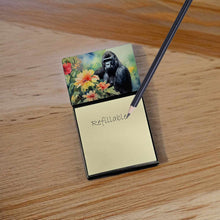 Load image into Gallery viewer, Gorilla Sticky Note Holder- Refiilable Desk Accessory Note Pad