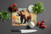 Load image into Gallery viewer, Grizzly Bear Glass Cutting Boards – Durable, Decorative Kitchen Art Large