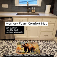 Load image into Gallery viewer, Grizzly Bear Memory Foam Kitchen Mat DAC2923RUG