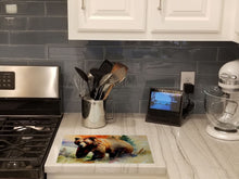 Load image into Gallery viewer, Grizzly Bear Glass Cutting Boards – Durable, Decorative Kitchen Art Large