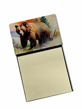 Load image into Gallery viewer, Grizzly Bear Sticky Note Holder- Refiilable Desk Accessory Note Pad