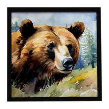 Load image into Gallery viewer, Grizzly Bear Framed Metal Print
