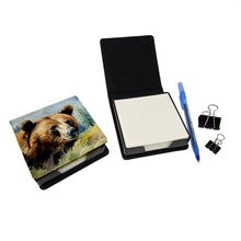 Load image into Gallery viewer, Grizzly Bear PU Leather Note Paper Holder