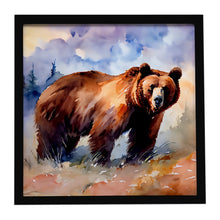 Load image into Gallery viewer, Grizzly Bear Framed Metal Print