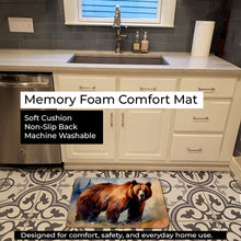 Load image into Gallery viewer, Grizzly Bear Memory Foam Kitchen Mat DAC2927RUG