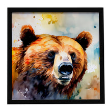 Load image into Gallery viewer, Grizzly Bear Framed Metal Print