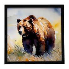 Load image into Gallery viewer, Grizzly Bear Framed Metal Print