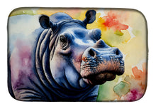 Load image into Gallery viewer, Hippopotamus Dish Drying Mat