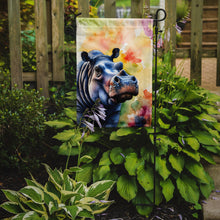 Load image into Gallery viewer, Hippopotamus Garden Flag – Outdoor Decorative Yard Flag