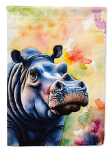 Load image into Gallery viewer, Hippopotamus Garden Flag – Outdoor Decorative Yard Flag