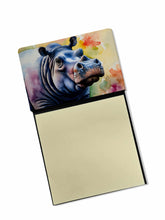 Load image into Gallery viewer, Hippopotamus Sticky Note Holder- Refiilable Desk Accessory Note Pad