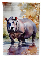 Load image into Gallery viewer, Hippopotamus Garden Flag – Outdoor Decorative Yard Flag