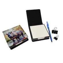 Load image into Gallery viewer, Hippopotamus PU Leather Note Paper Holder