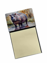 Load image into Gallery viewer, Hippopotamus Sticky Note Holder- Refiilable Desk Accessory Note Pad