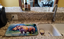 Load image into Gallery viewer, Hippopotamus Dish Drying Mat