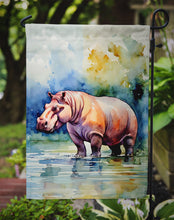 Load image into Gallery viewer, Hippopotamus Garden Flag – Outdoor Decorative Yard Flag