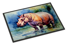 Load image into Gallery viewer, Hippopotamus Doormat - Large 24x36 – Indoor/Outdoor Floor Mat with Artistic Flair