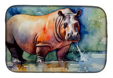 Load image into Gallery viewer, Hippopotamus Dish Drying Mat